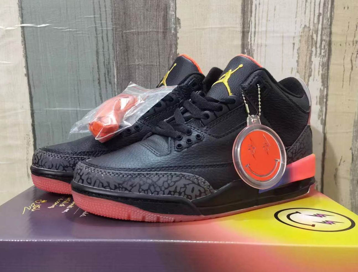Air Jordan 3 Retro 'Black Multi-Color' Men's Shoes
