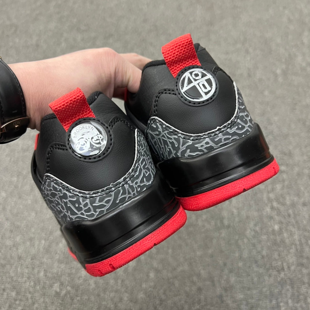 Air Jordan Spizike Low Black Red Sneakers