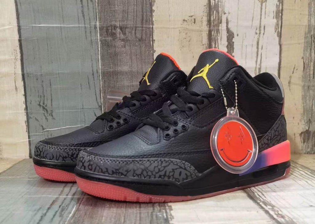 Air Jordan 3 Retro 'Black Multi-Color' Men's Shoes